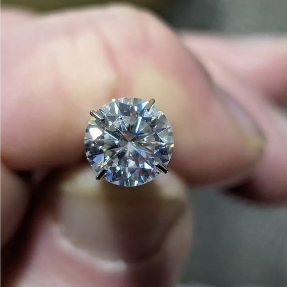 🔥2CT VVS Certified Round Brilliant Cut Moissanite Diamond Sparkling Loose Stone - Picture 13 of 14